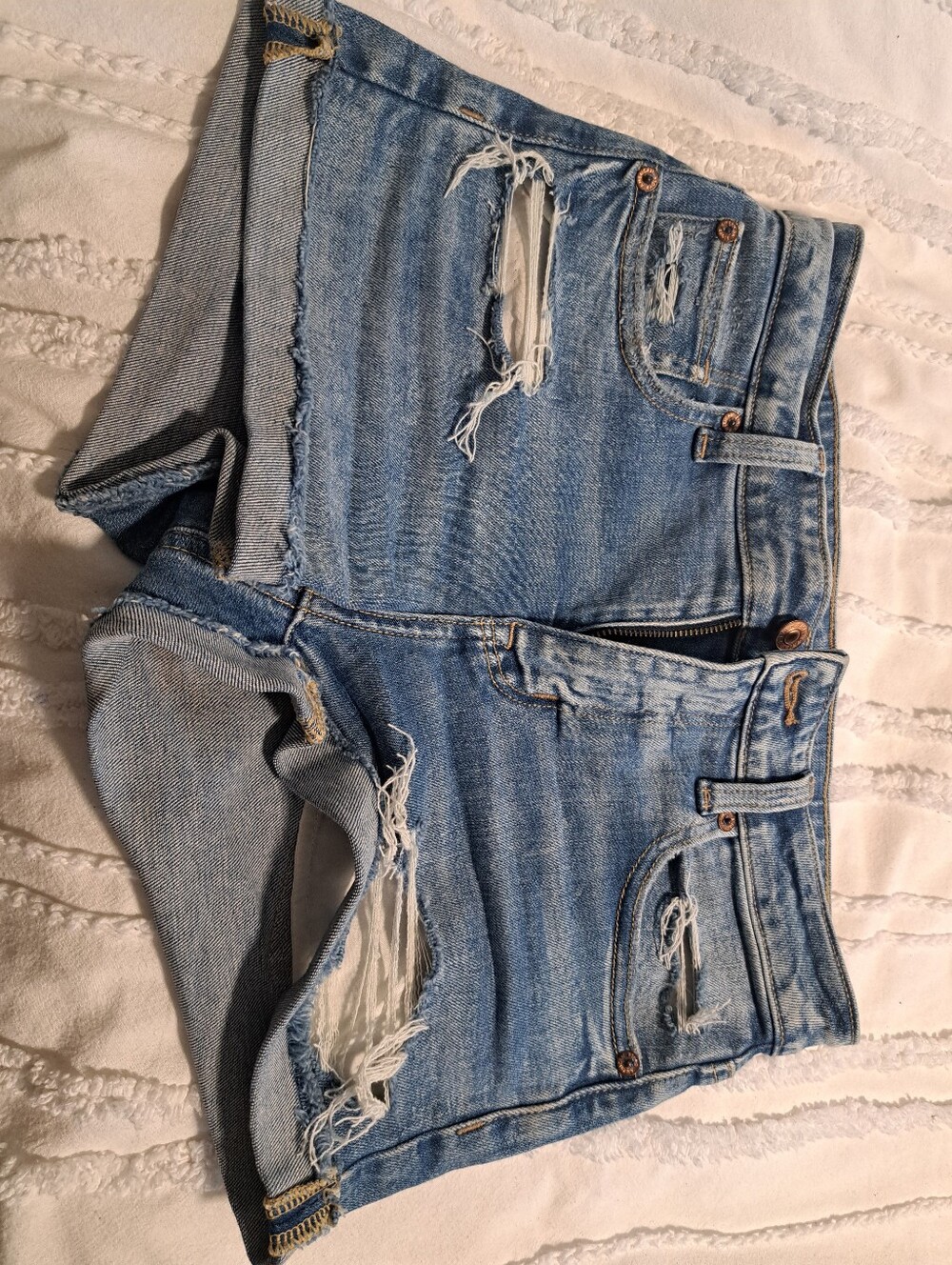 American Eagle Distressed Denim Shorts